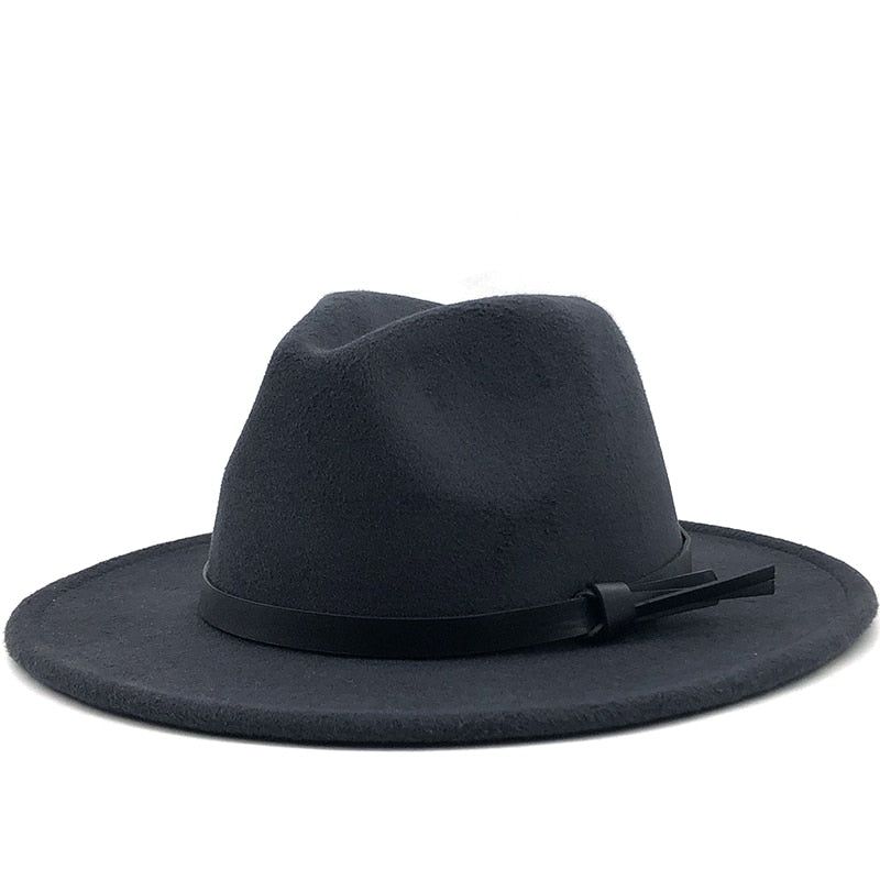 ARTHUR Men's Felt Fedora Hat in Dark Gray