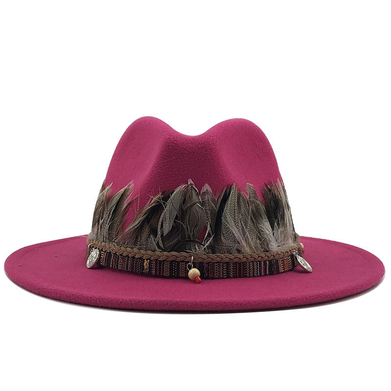 RUBY Fedora Hat in Rose