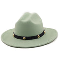 YAHARA Fedora Hat in Mint Green