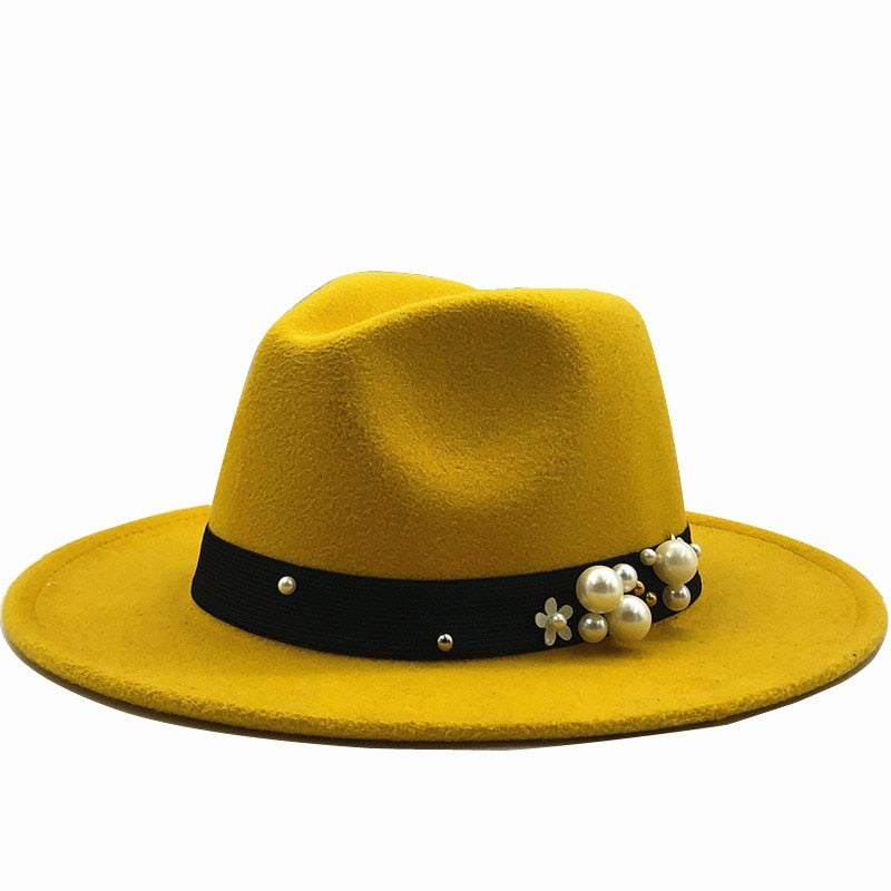 SEVYN Fedora Hat in Yellow