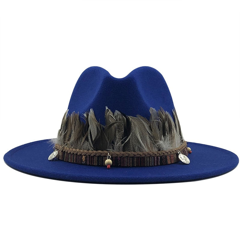 RUBY Fedora Hat in Blue