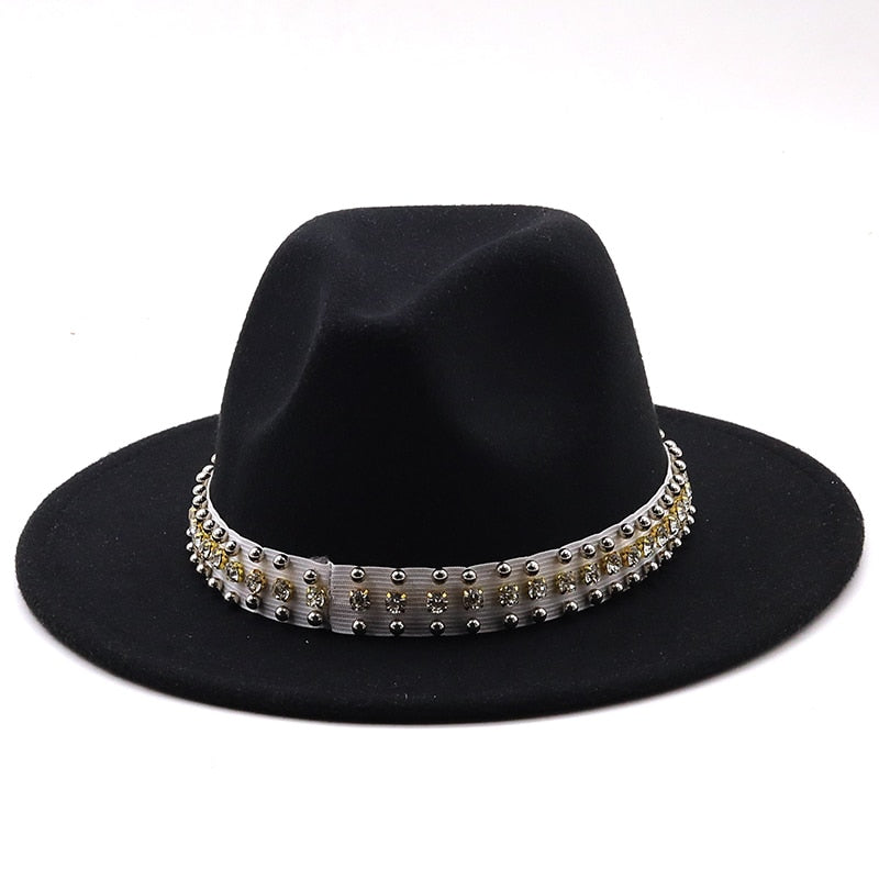 ROSAL Fedora Hat in Black