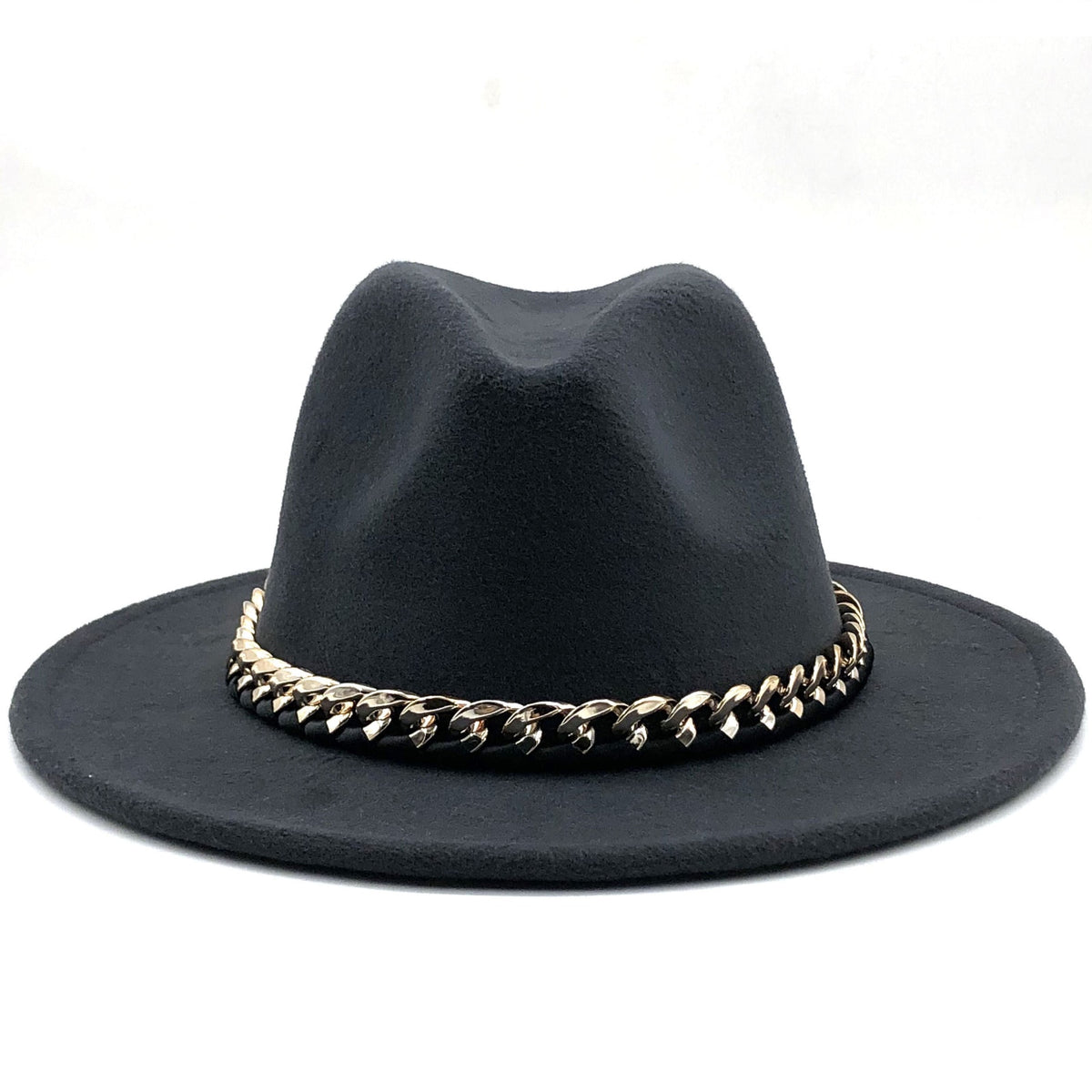 ARIELLA Fedora Hat in Dark Gray