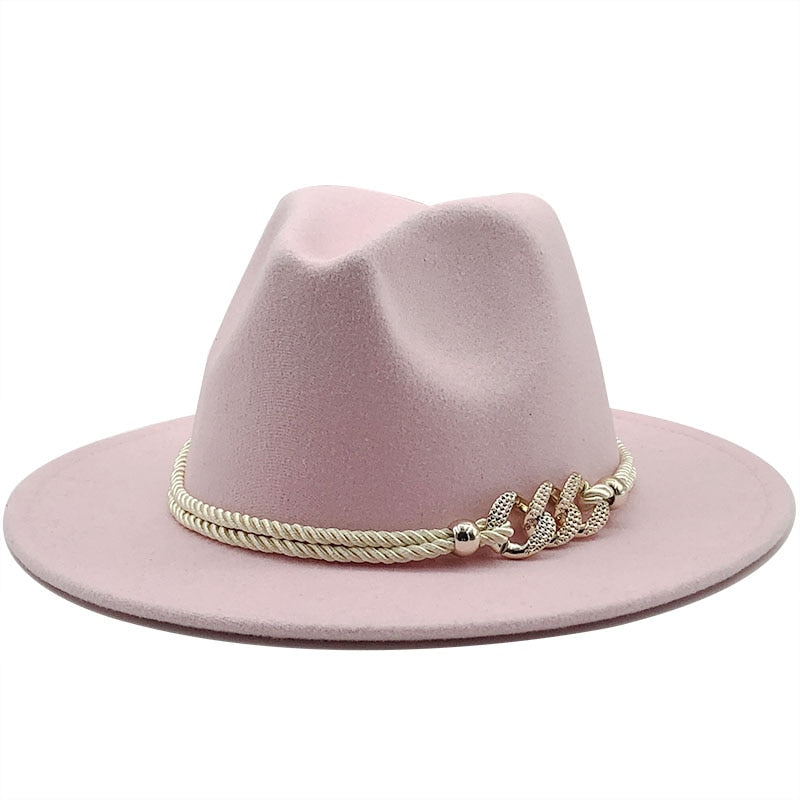MERCELLA Fedora Hat in Pink