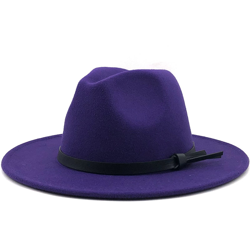 ARTHUR Men's Felt Fedora Hat in Purple