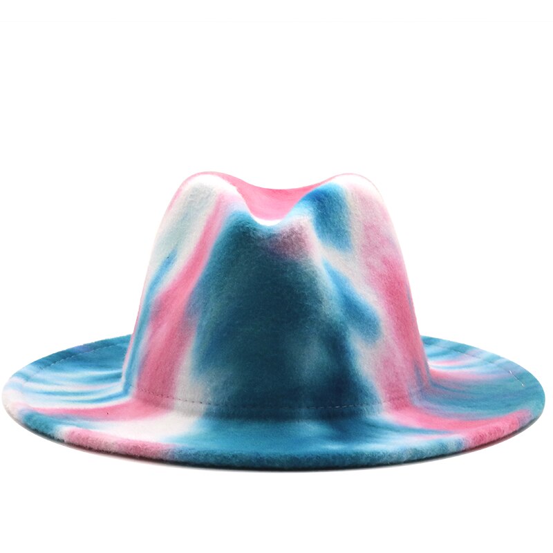 MERIDA Fedora Hat in Blue/Pink