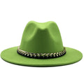 ARIELLA Fedora Hat in Light Green