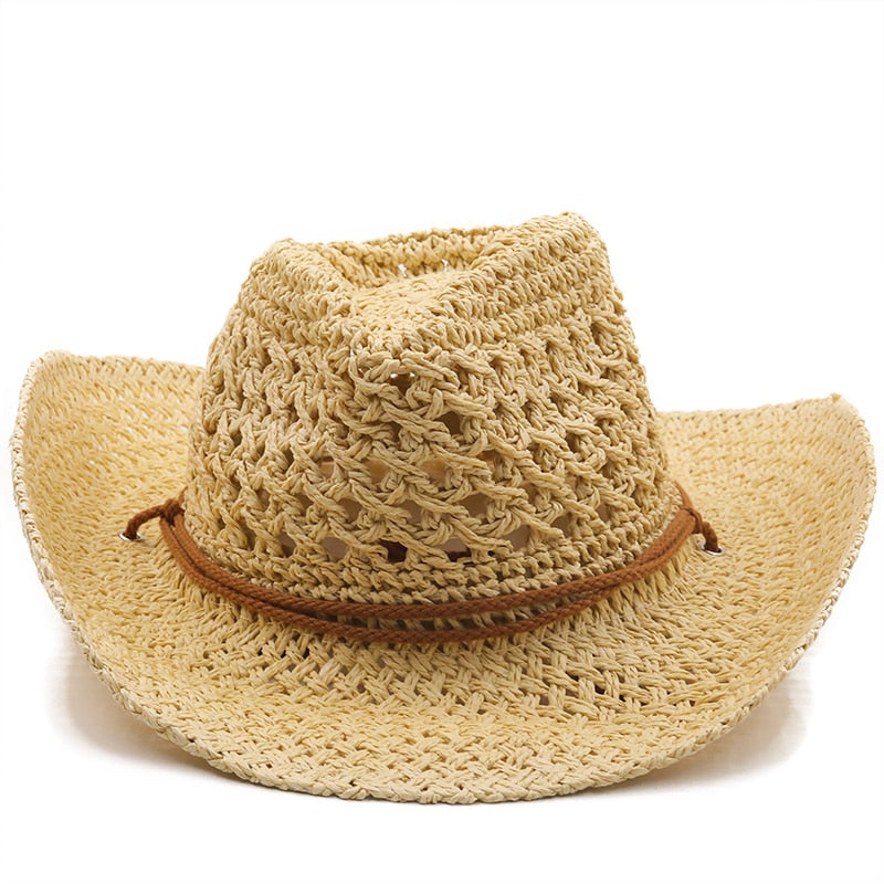 SIGISMUND Men's Straw Cowboy Hat