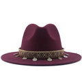MAEVELY Fedora Hat in Wine