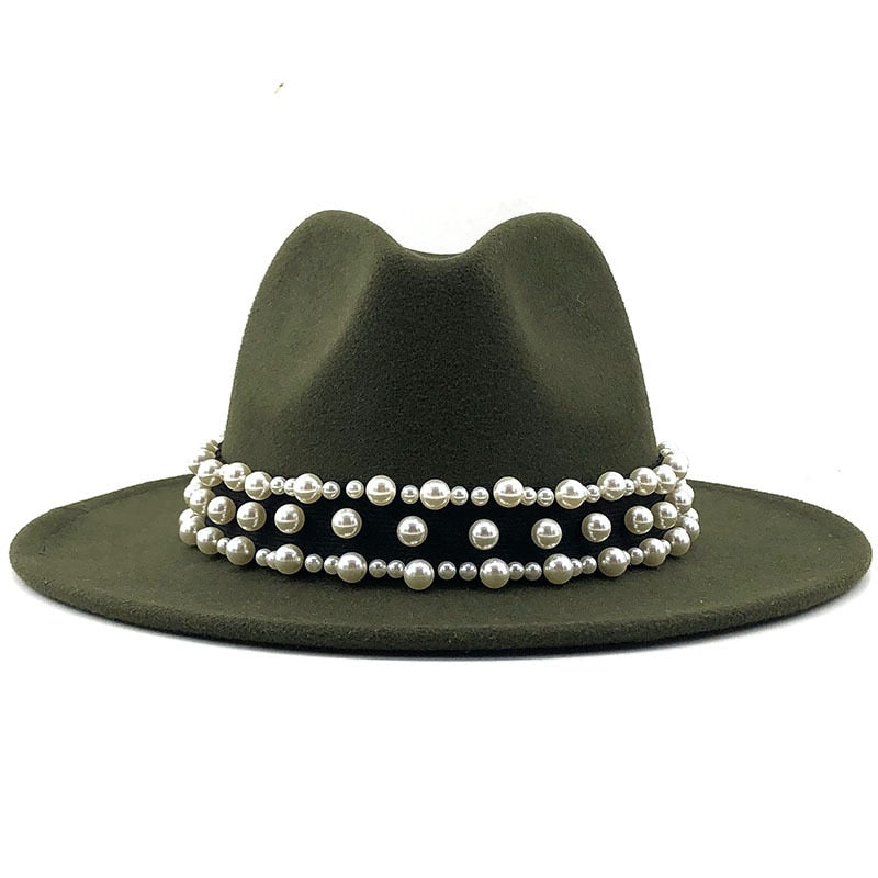 RAYNE Fedora Hat in Green