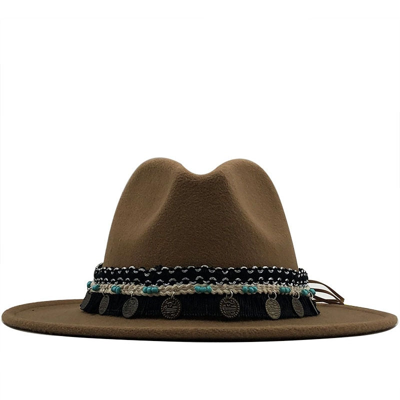 ALAIA Fedora Hat in Khaki