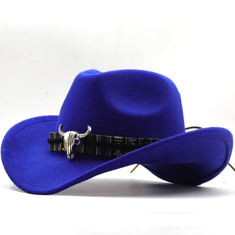 PELAYO Men's Felt Cowboy Hat