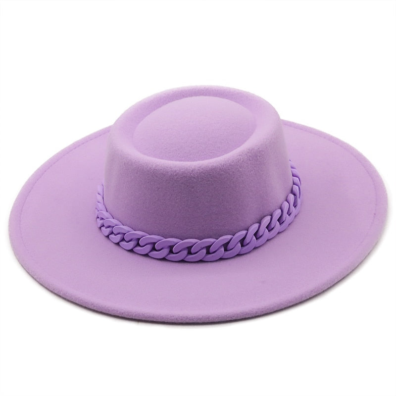 REENA Fedora Hat in Taro Purple