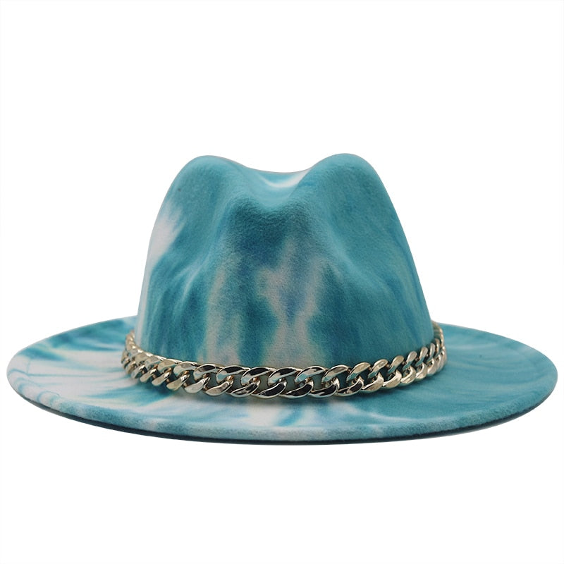 SOLANA Fedora Hat in Sky Blue