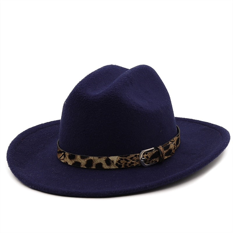 AYLA Fedora Hat in Navy