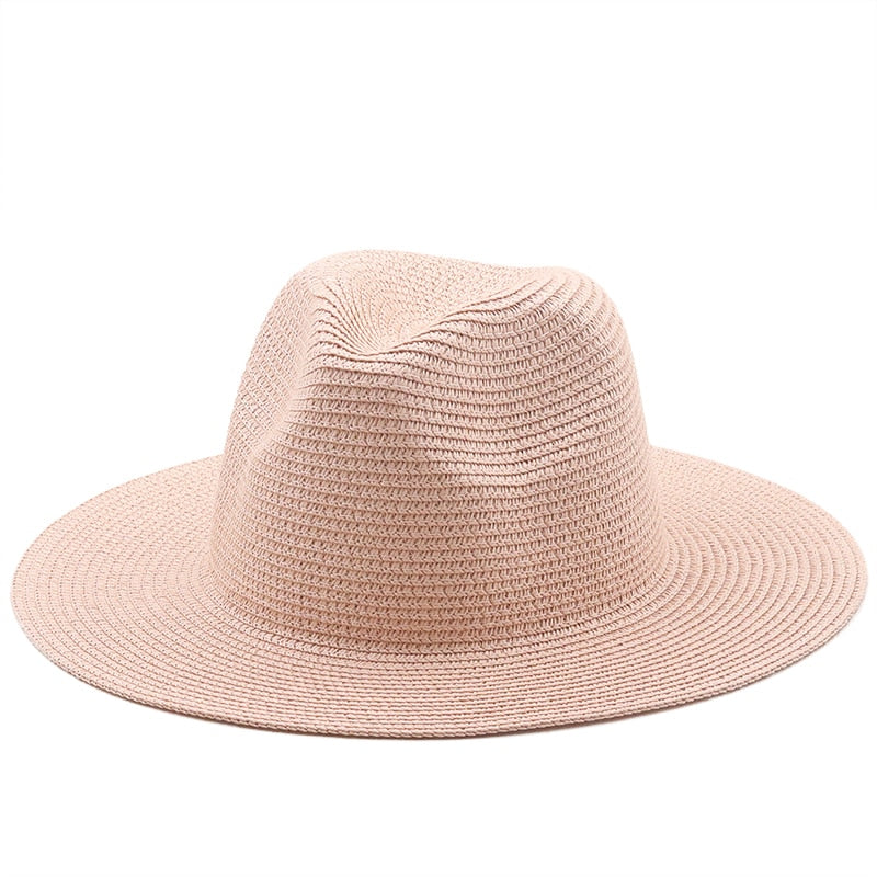 ASHLANA Panama Hat in Light Pink