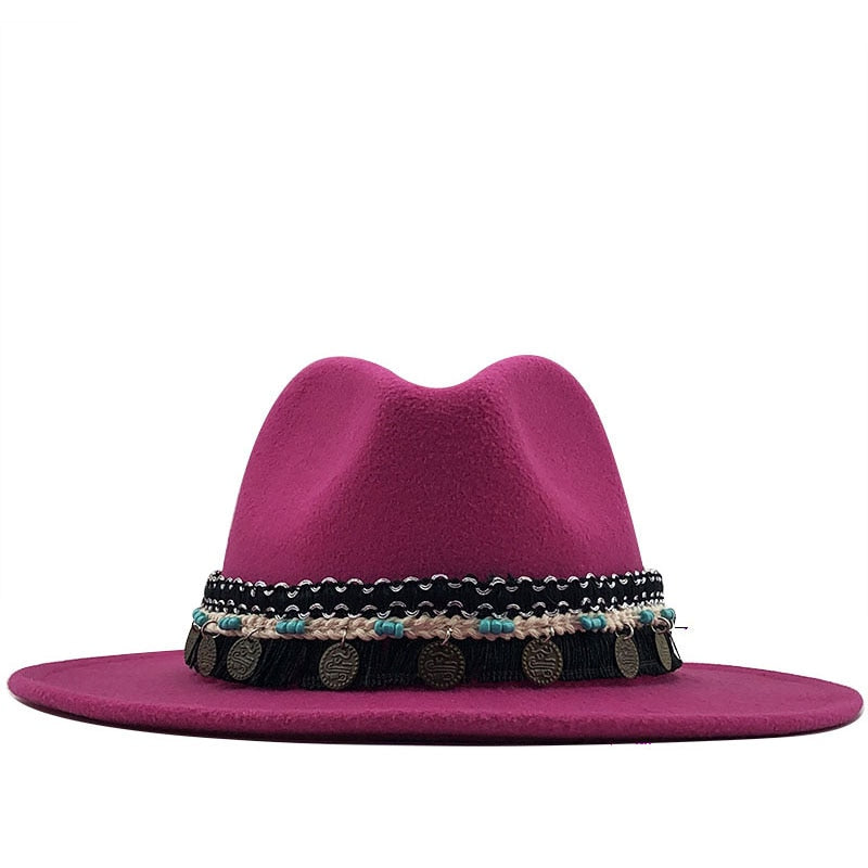 ALAIA Fedora Hat in Rose