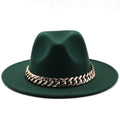 ESTELLA Fedora Hat in Dark Green