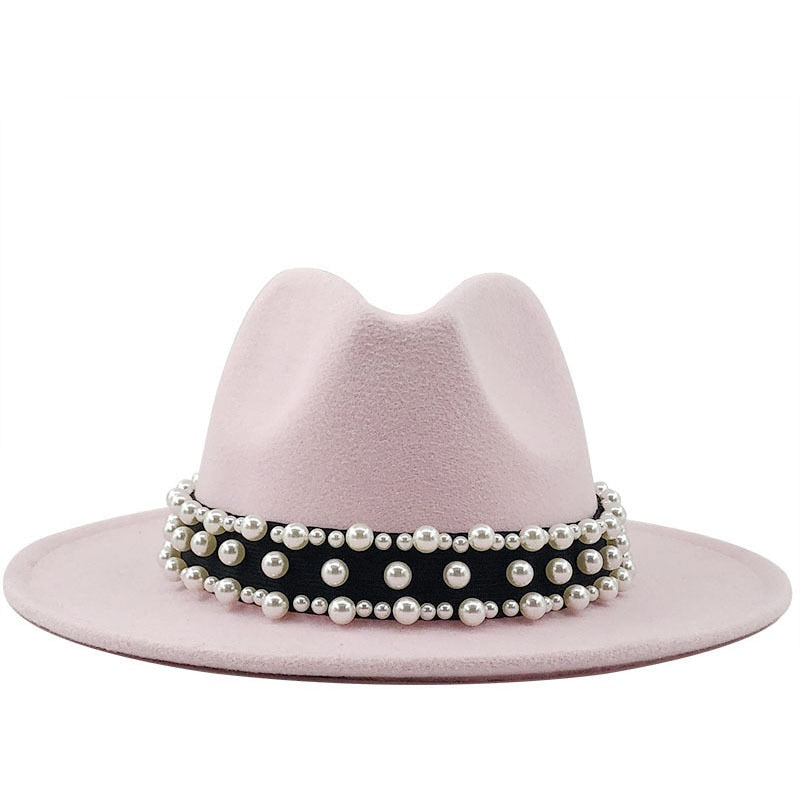 RAYNE Fedora Hat in Pink