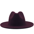 FREDERICK Men's Felt Fedora Hat in Wine
