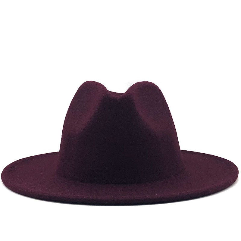FREDERICK Men's Felt Fedora Hat in Wine