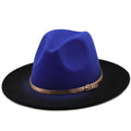 OSCAR Men's Felt Fedora Hat in Blue