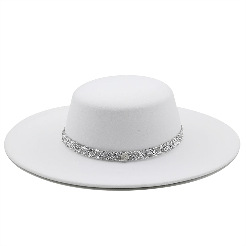 HANA Boater Hat in White