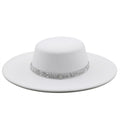 HANA Boater Hat in White