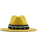 ALAIA Fedora Hat in Yellow
