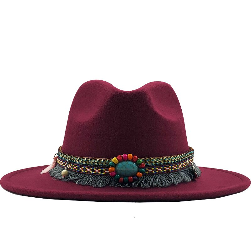 ERIN Fedora Hat in Wine