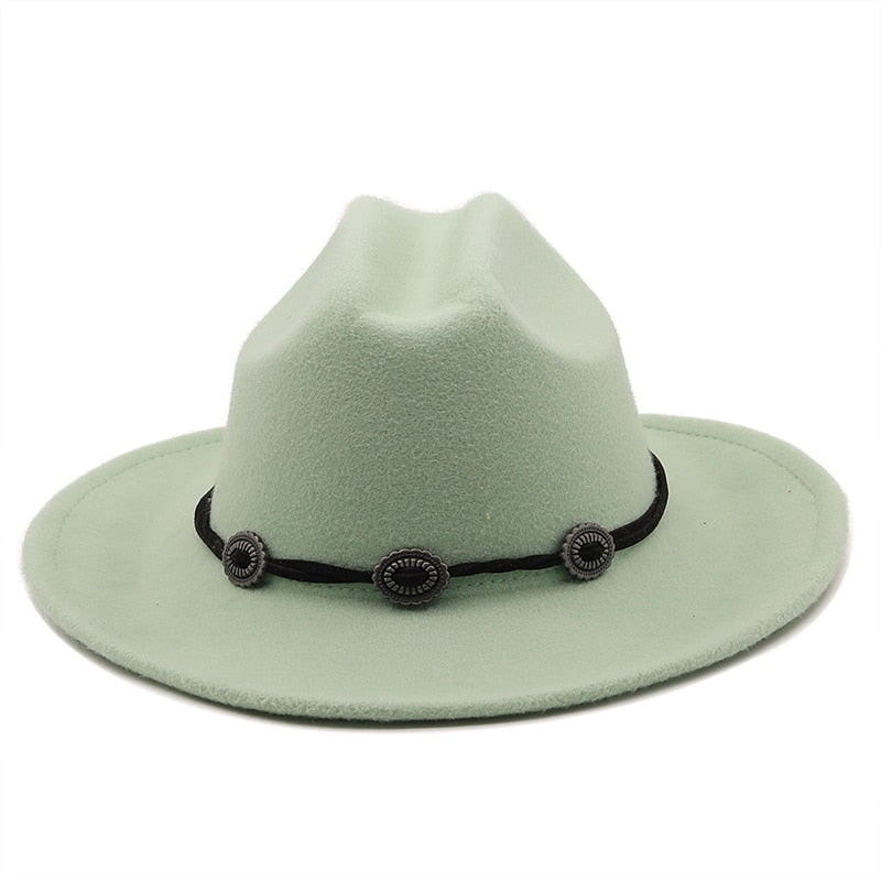 GEORGE Men's Felt Fedora Hat in Mint Green