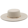YUVELLA Fedora Hat in Beige