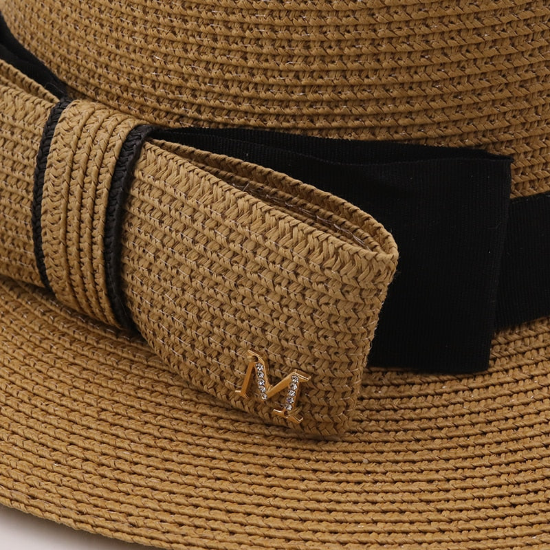 RENATA Straw Boater Hat