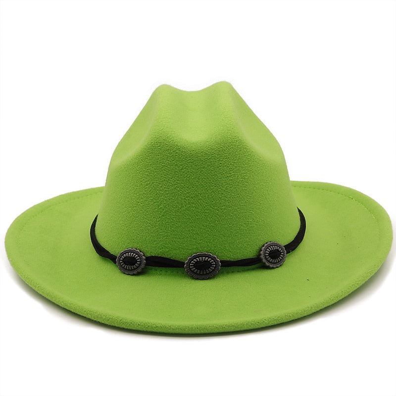 GEORGE Men's Felt Fedora Hat in Green