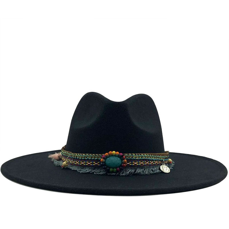 IVANA Fedora Hat in Black