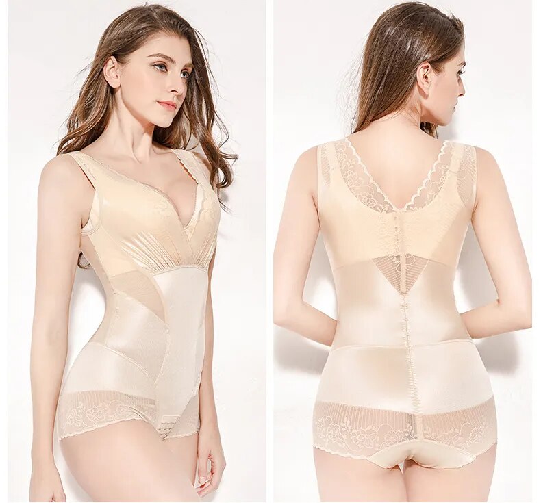 SHPWR-7 Tummy Control Lace Body Shaper