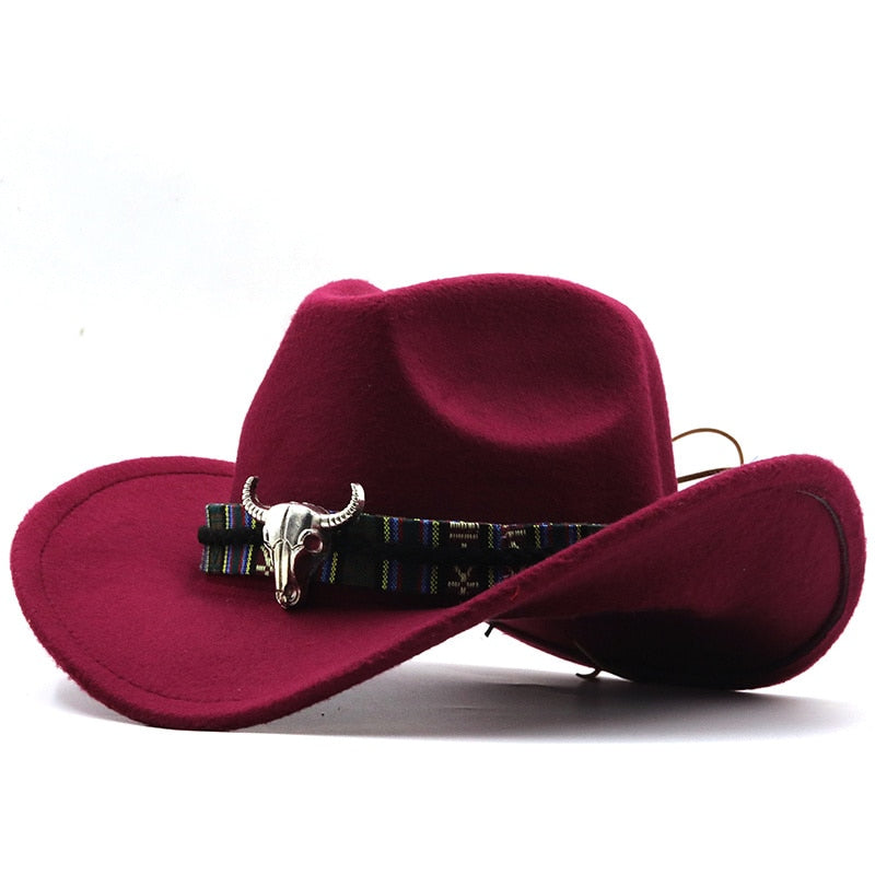 PELAYO Men's Felt Cowboy Hat