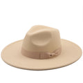 CHARLES Men's Felt Fedora Hat in Beige