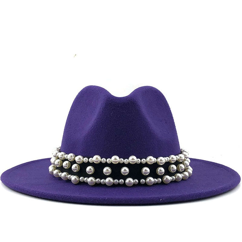 RAYNE Fedora Hat in Purple