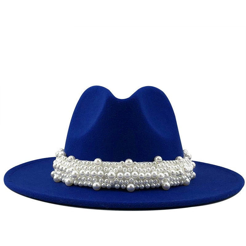 YAEL Pearl Hat in Blue