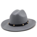 YAHARA Fedora Hat in Grey