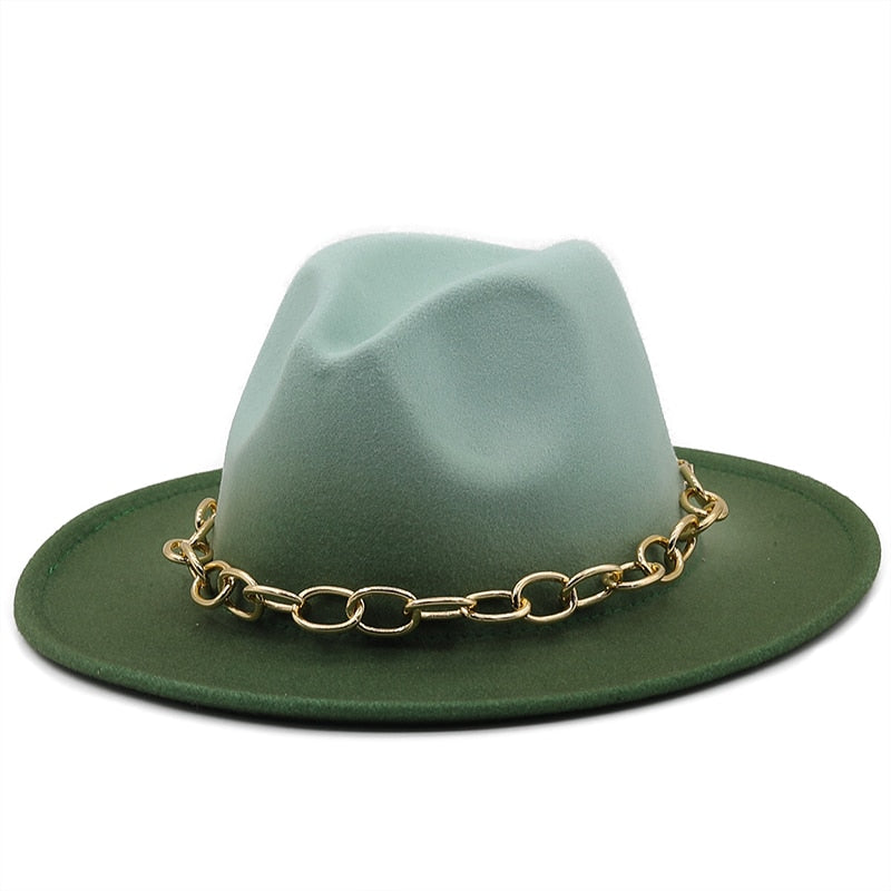 HADEN Fedora Hat in Green