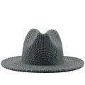 HENRY Men's Felt Fedora Hat in Black