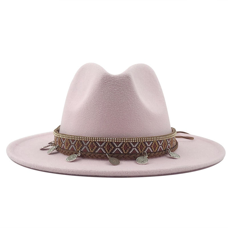 MAEVELY Fedora Hat in Pink