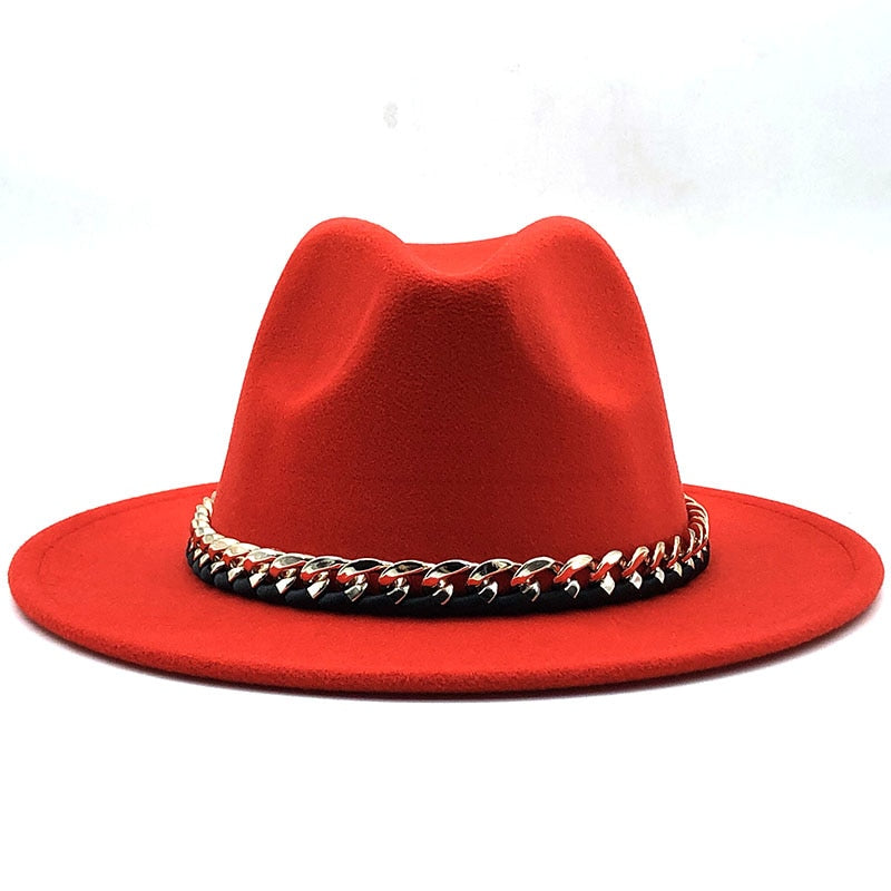 ARIELLA Fedora Hat in Orange