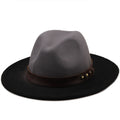 ELSHA Fedora Hat in Gray/Black