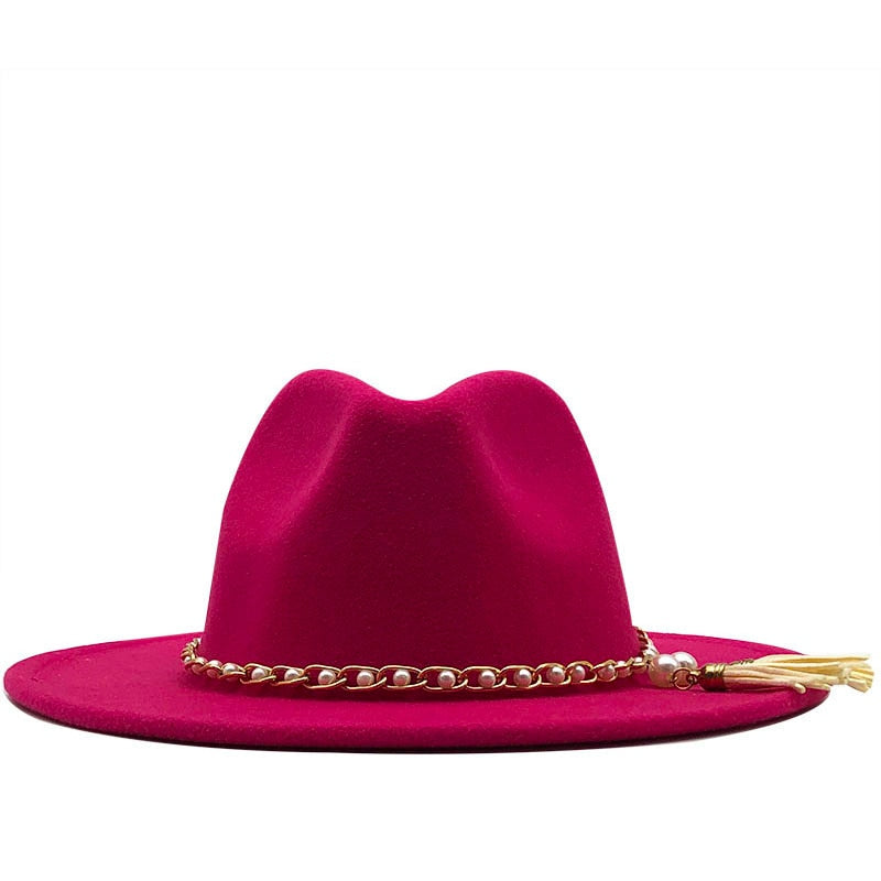 KELSEY Fedora Hat in Rose