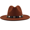 FERDINAND Men's Felt Fedora Hat in Caramel