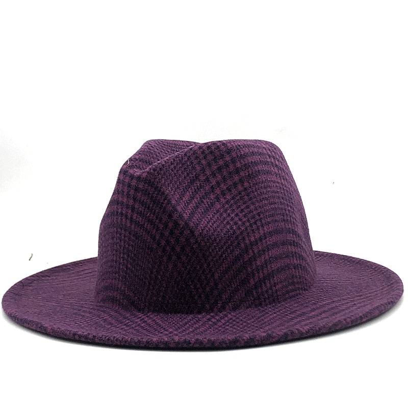 HENRY Men's Felt Fedora Hat in Purple