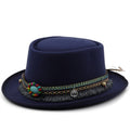 IRINA Fedora Hat in Navy